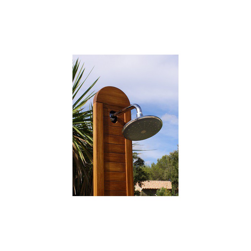 Douche En Bois Exterieure : Douche ext?rieure solaire Closol en bois Teck d’?levage – Aquagyms Douche En Bois Exterieure : Douche ext?rieure solaire Closol en bois Teck d’?levage – Aquagyms