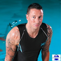 T-shirt pour aquabike et aquafitness homme
