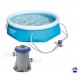 Kit Piscine ronde Fast Set Pools et pompe de filtration