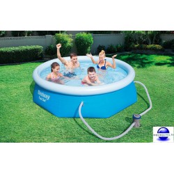 Kit Piscine ronde Fast Set Pools et pompe de filtration