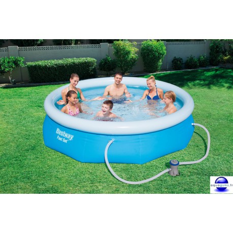 Kit Piscine ronde Fast Set Pools et pompe de filtration-Diam.305