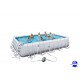 Piscine rectangulaire Steel Pro Frame Pools 671x366x132 cm