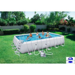 Piscine rectangulaire Steel Pro Frame Pools 671x366x132 cm avec filtre à sable