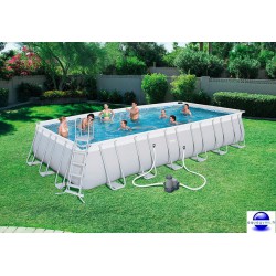 Piscine rectangulaire Steel Pro Frame Pools 732x366x132 cm