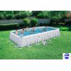 Piscine rectangulaire Steel Pro Frame Pools 732x366x132 cm avec filtre à sable