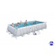 Piscine rectangulaire Steel Pro Frame Pools 732x366x132 cm avec filtre à sable