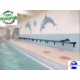 Banc mural piscine