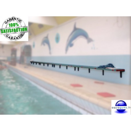 Banc mural piscine