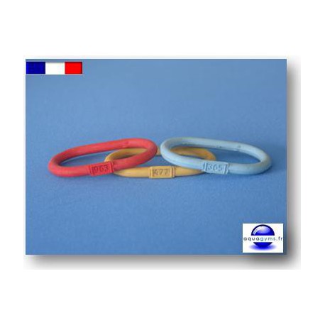 Bracelet piscine en caoutchouc numéroté - Par lot