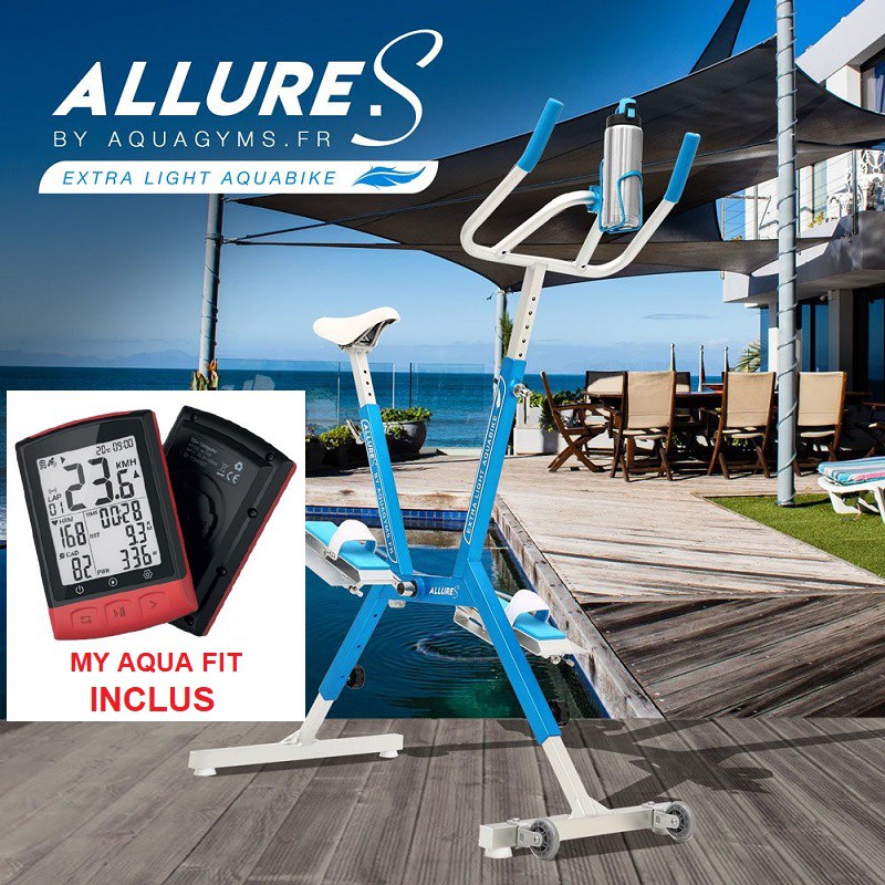 aquabike piscine multijet aquafit technologies by sirem