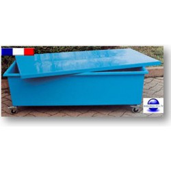 Caisse de rangement piscine mobile. Collectivité.