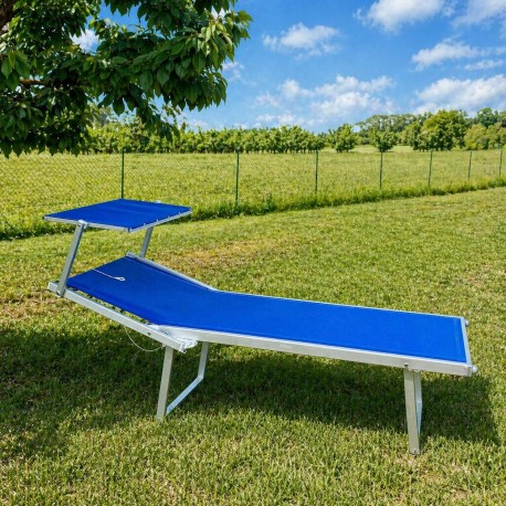 Sunbed transat PMR surélevé pour plage, jardin et terrasse