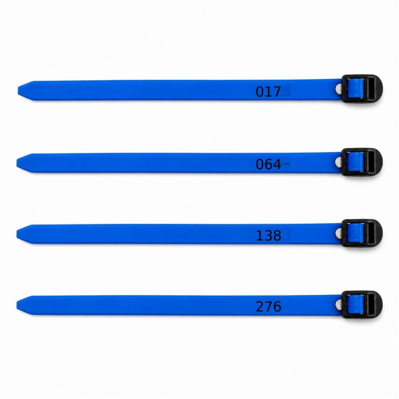 Bracelet piscine en PVC numéros dépareillés - Lot de 20