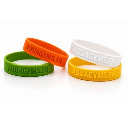 Bracelets piscine en silicone personnalisables - Lot de 100