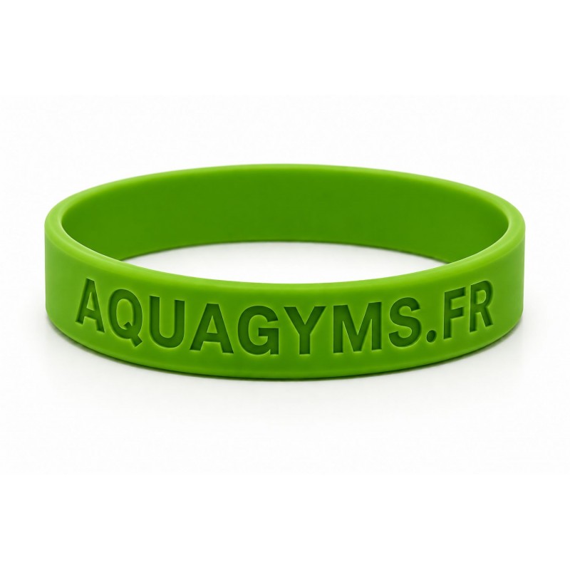 Bracelets piscine en silicone personnalisables - Lot de 100