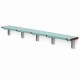 Banc mural piscine