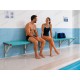 Banc mural PVC professionnel pour piscine et vestiaire