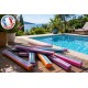 Frites piscine par lot de 10. Carrées multicouches 95 cm
