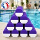 Lot de 10 frites piscine octogonales bicolores de 1,60 m