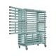 Armoire de rangement PVC mobile pour piscine 120 x 60 x 175 cm – 3 bacs