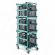 Chariot mobile porte-bacs pour piscine – 3 niveaux