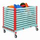 Coffre de rangement mobile pour matériel sportif et piscine