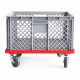 Chariot mobile avec bac plastique pour rangement - Aqua1