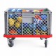 Chariot mobile avec bac plastique pour rangement - Aqua1