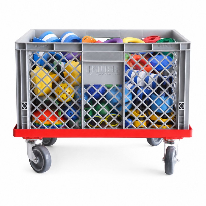 Chariot mobile avec bac plastique pour rangement - Aqua1