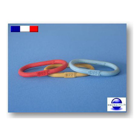 Bracelet piscine en caoutchouc non numéroté - Par lot