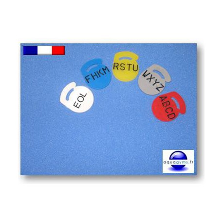 Jeton vestiaire lettre - Par lot