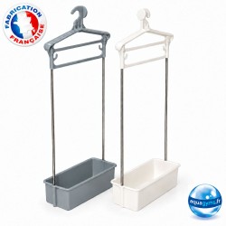 Porte-habit tige inox bac plastique hauteur 83 cm x 35 cm - Non numéroté