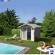 Abri piscine Deco 4.9 résine-4.9 m² 