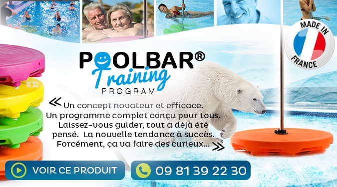 Poolbar, indispensable pour vos cours d'aquagym.